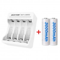 Зарядное устройство и два аккумулятора АА 3000мАч Beston C80022AA