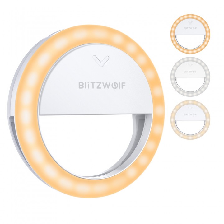 Селфі лампа кліпса на телефон BlitzWolf BW-SL0 Pro