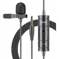 Мікрофон петличний для телефону камери 3.5мм 6м BOYA BY-M1S
