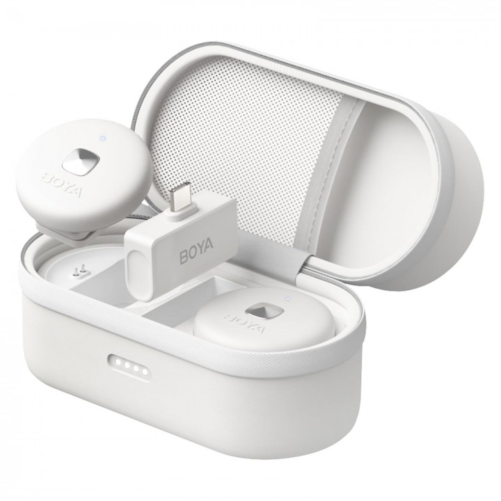 Микрофона беспроводной Type-C белый iPhone Android Boya Omic-U White