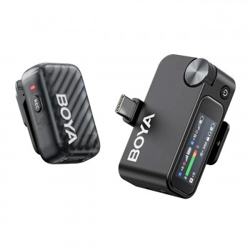 Мікрофон бездротовий / рекордер з ШІ шумозаглушенням для телефону камери Type-C BOYAMIC 2-03