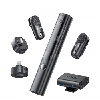 Микрофон 4в1 петличный накамерный настольный ручной Boya Magic