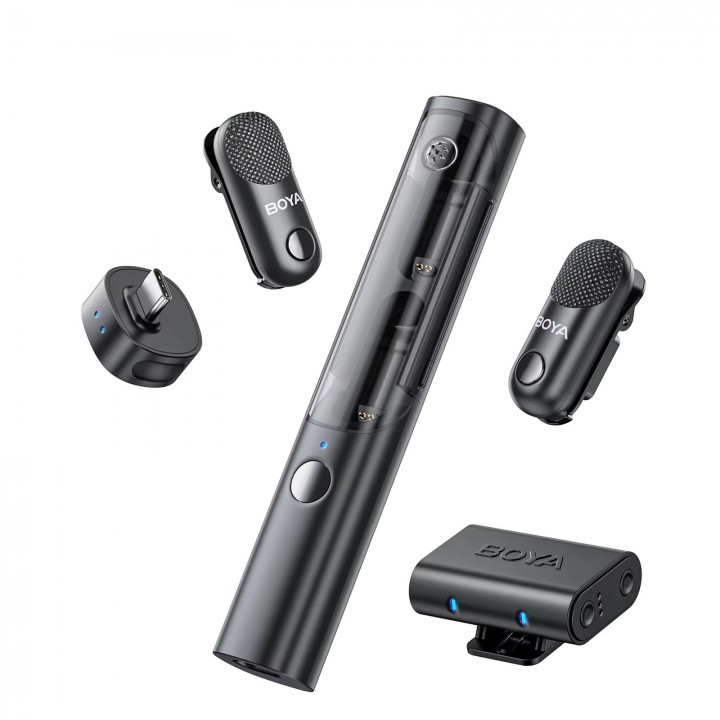Мікрофон 4в1 петличний накамерний настільний ручний Type-C Boya Magic 03
