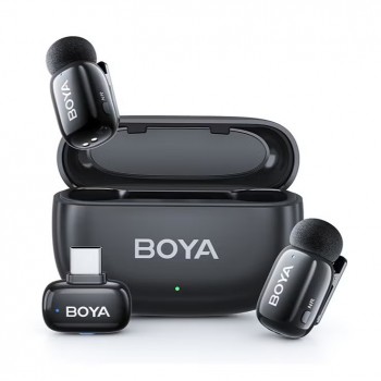Микрофон мини беспроводной Type-C iPhone Android двойной Boya Mini 2-02