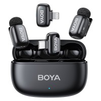 Беспроводной микрофон Boya Mini 2-01 для iPhone и Android (2 TX + 2 RX)
