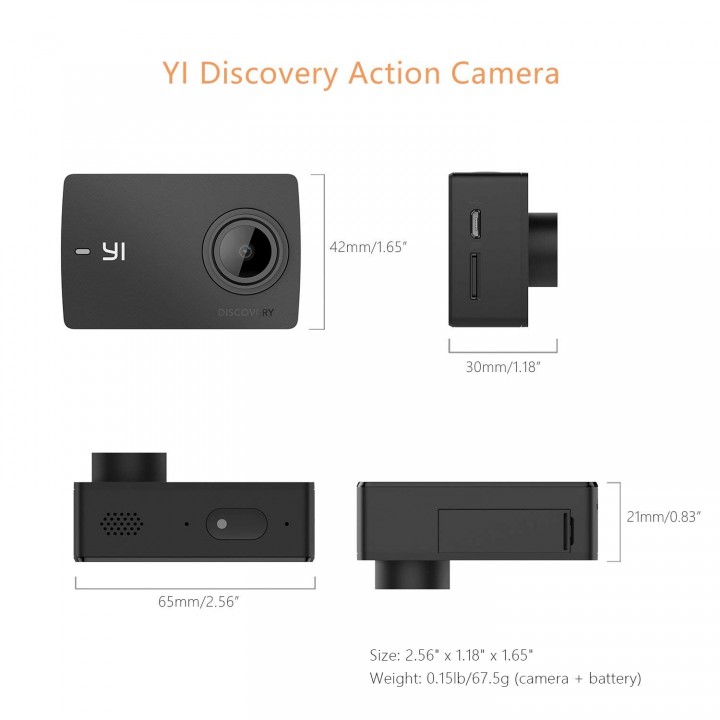 Экшн-камера Xiaomi YI Discovery купить по доступной цене | For-extreme