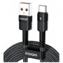Кабель USB Type-C 80Вт 7А швидка зарядка 2м чорний ESSAGER EXCT-XCA01