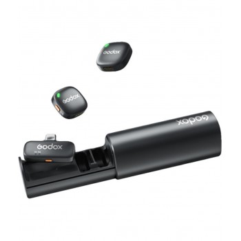 Микрофон беспроводной для телефона двойной с кейсом Type-C Godox C01 Kit2