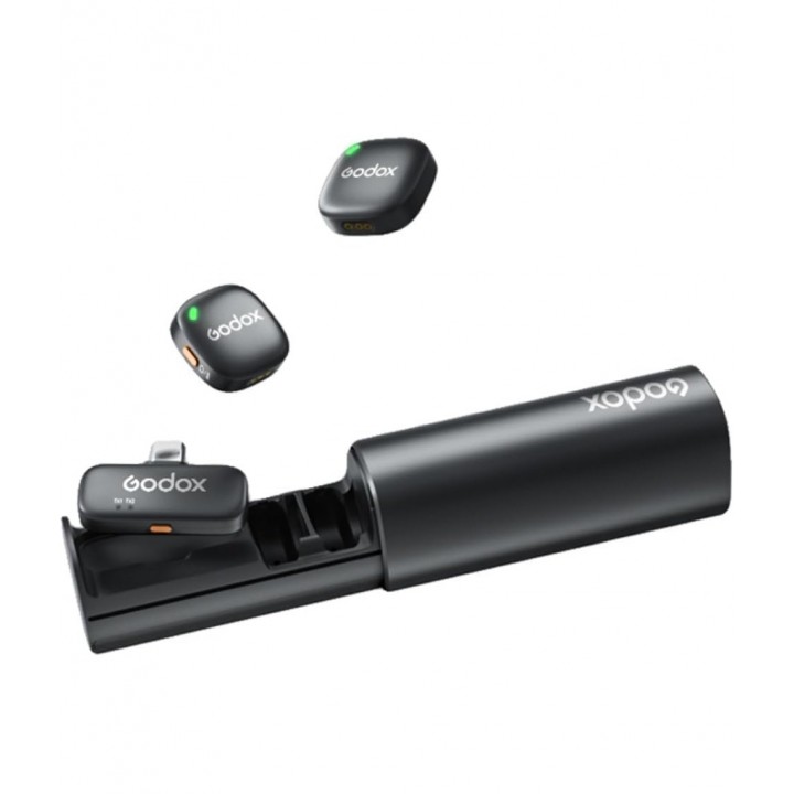 Мікрофон бездротовий для телефону подвійний з кейсом Type-C Godox C01 Kit2