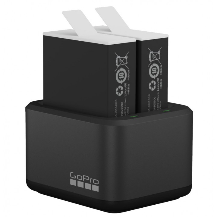 Зарядний пристрій та два акумулятори Enduro GoPro 12 / 11 / 10 / 9 Black ADDBD-211-EU