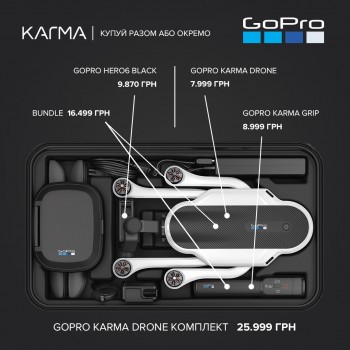 Квадрокоптер GoPro Karma Drone / Karma Grip / Hero6 Black