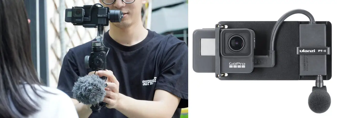 фото переходника для экшн-камеры для стабилизатора Ulanzi PT-6