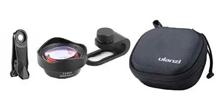 фото комплекта поставки супер макрообъектива Ulanzi 75mm Macro Lens
