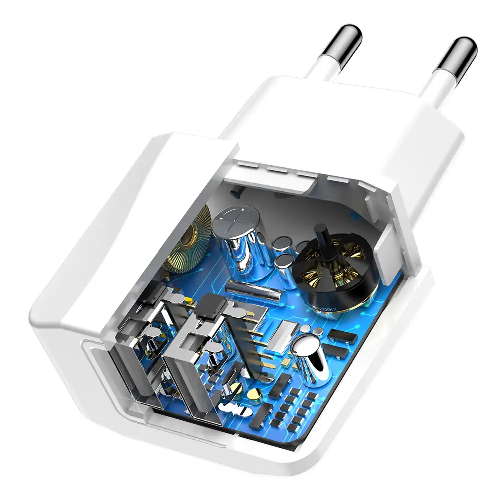 изображение зарядки для телефона с защитой Baseus Mini Dual-U