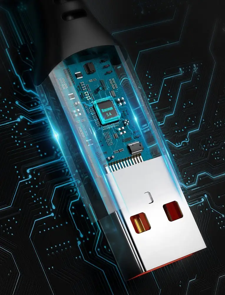 изображение чипа контроля тока и совместимости на кабеле Baseus CATSS-B0G