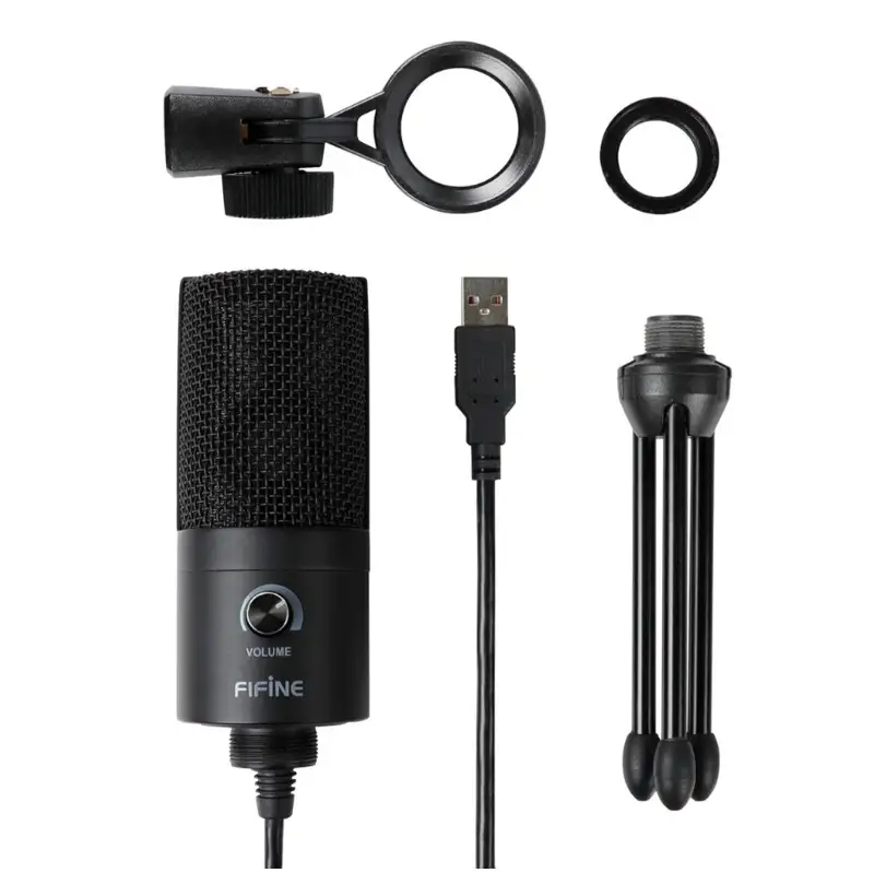 изображение комплекта поставки микрофона для стрима Fifine K669B