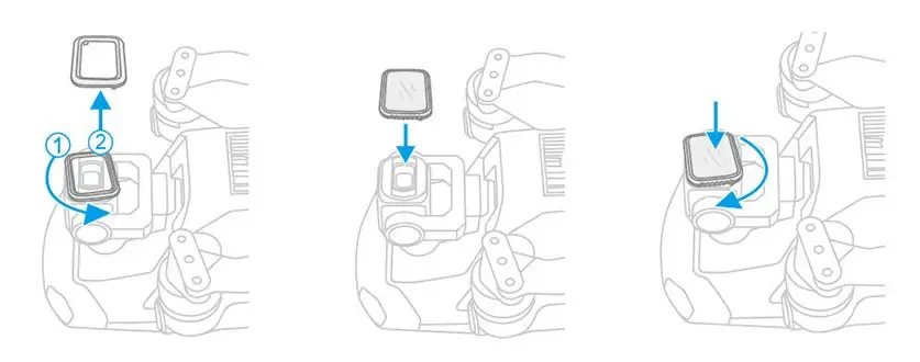 фото крепление ND фильтра Mavic Air 2