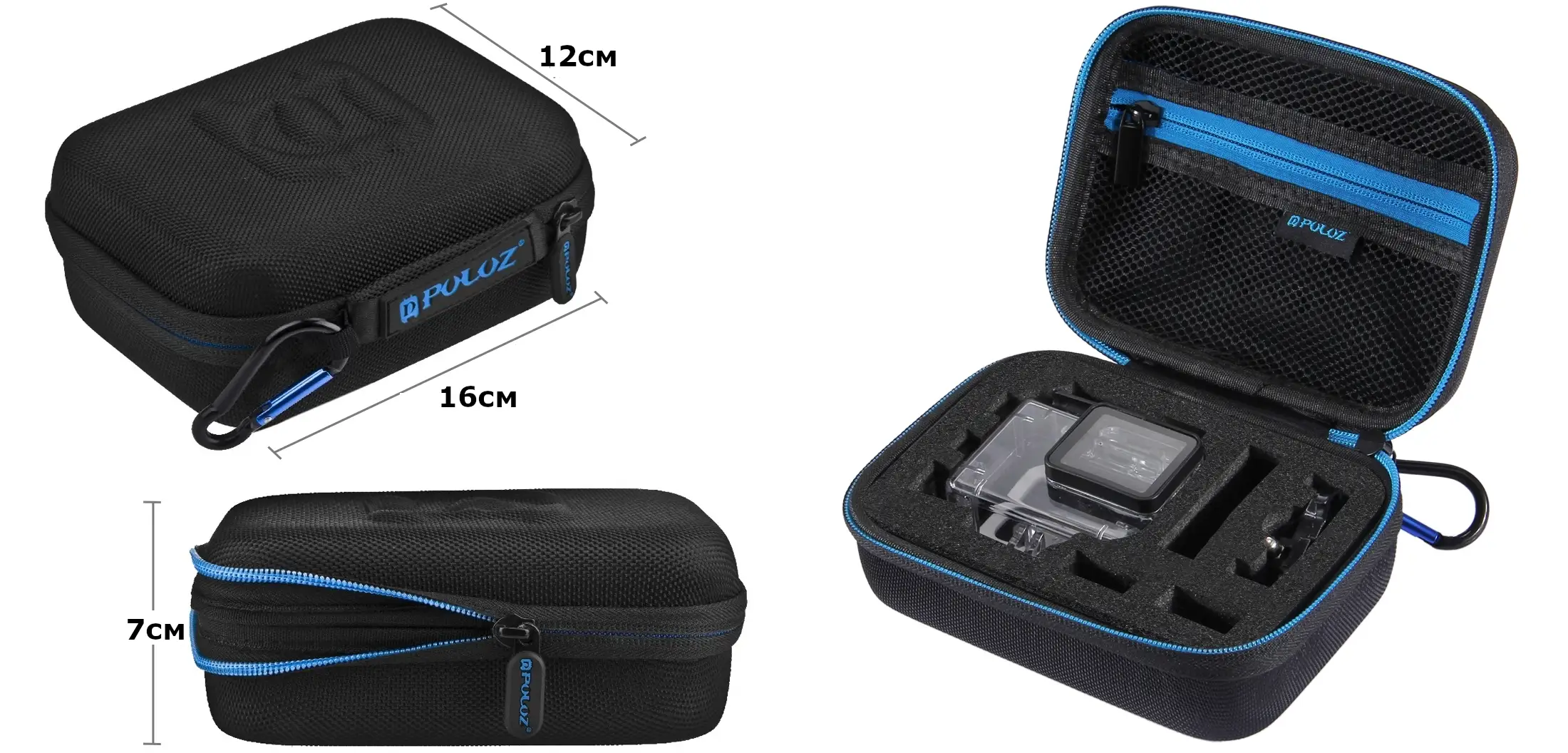 изображения кейса для экшн-камеры GoPro 7 Puluz PKT37