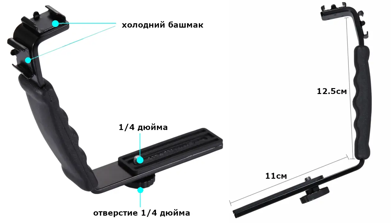 изображение характеристик ручки для стабилизатора Puluz PU3011
