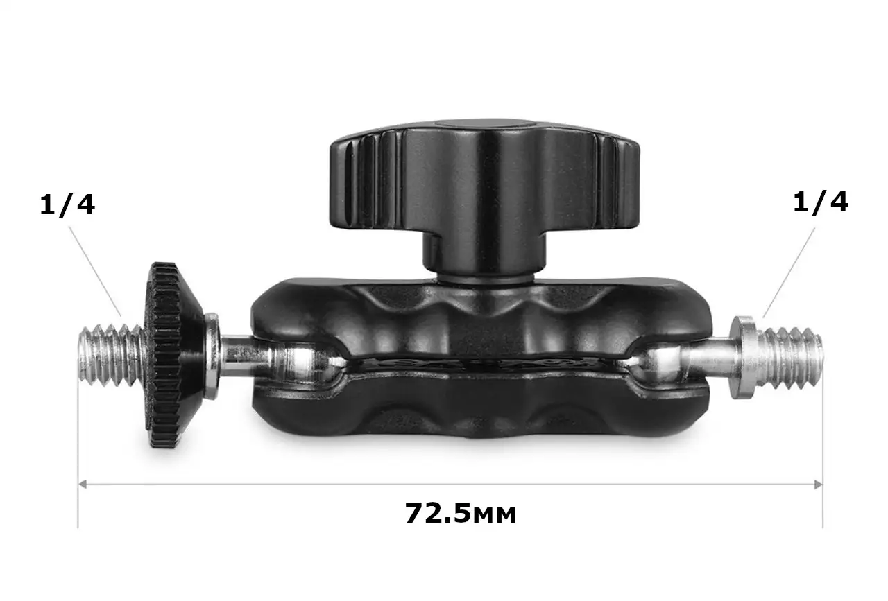 изображение размеров и креплений Magic Arms SmallRig 2159