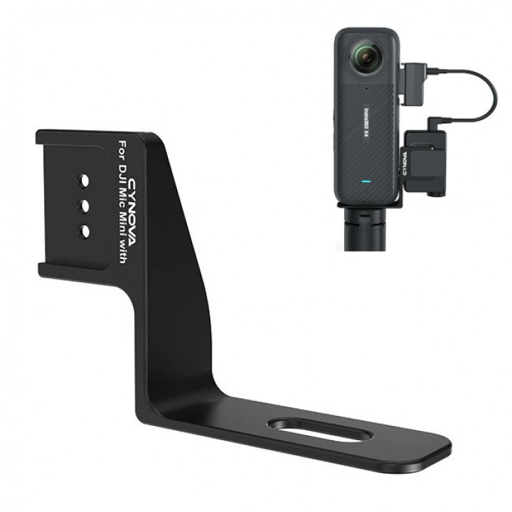 Крепление для DJI Mic Mini на Insta360 X4/X3/X2 невидимое Cynova C-X4-CS03
