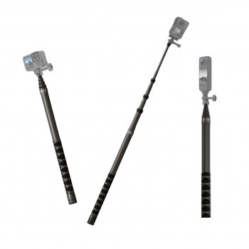 Монопод для Insta360 Osmo 360 екшн-камери невидимий карбоновий 46-300см Jmary MT-65