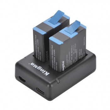 Зарядное и 2 аккумулятора GoPro 10 / 9 KingMa BM059-GP9