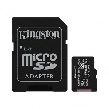 Карта памяти 128 ГБ U1 V10 microSD Kingston Canvas Select Plus SDCS2/128GB