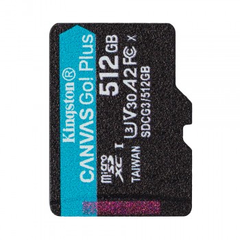 Карта пам'яті 512 ГБ U3 V30 microSDXC Kingston Canvas Go! Plus SDCG3/512GBSP