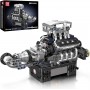 Конструктор двигатель и коробка Supercar McL V8 737 деталей Mould King Mking Engine 10206