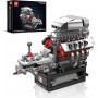 Конструктор двигун та коробка Muscle Car V8 855 деталей Mould King Mking Engine 10225