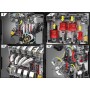 Конструктор двигатель мотор L4 1787 деталей Mould King Mking Engine 10087 