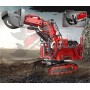 Конструктор карьерный экскаватор Liebherr R 9800 красный 4767 деталей Mould King 17071