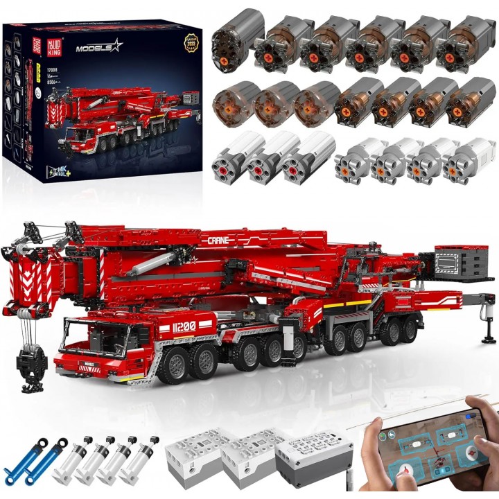 Конструктор автокран Liebherr LTM 11200 8506 деталей Mould King 17008