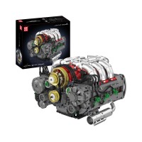 Конструктор двигун моторизований Flat-6 2375 деталей Mould King Mking Engine 10181