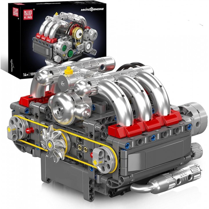 Конструктор оппозитний двигун Flat-6 609 деталей Mould King Mking Engine 10193