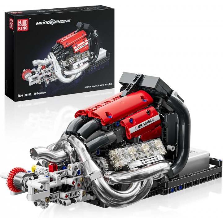 Конструктор Mould King 10188 Двигун STR13 V6 (980 деталей)