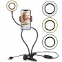 Led Ring кільцева лампа з тримачем для телефону на прищіпці