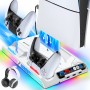 Підставка PS5 Pro / Fat / Slim з охолодженням зарядка RGB OIVO VG-P52320W-Pro