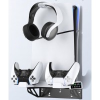 Кріплення на стіну PS5 Pro/Slim/Fat з охолодженням та зарядкою OIVO VG-P5326X-Pro