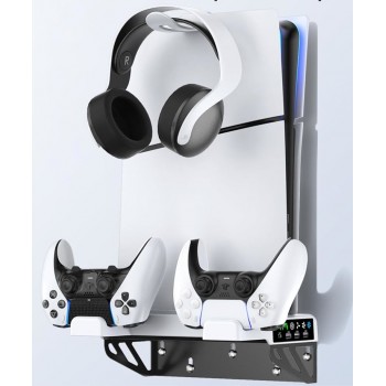 Кріплення на стіну PS5 Pro/Slim/Fat з охолодженням та зарядкою OIVO VG-P5326X-Pro