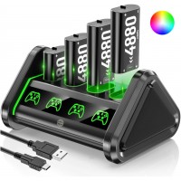 Зарядка и четыре аккумулятора для геймпада Xbox 3840mWh OIVO IV-BX132XS-RGB 