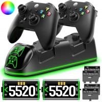 Зарядка и два аккумулятора для геймпада Xbox 5520mWh OIVO IV-BX313X-RGB