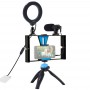 Набір блогера з мікрофоном та кільцевої лампою для телефону Puluz PKT3025L