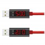 Кабель USB Type-C з індикацією 1м 3А червоний TOPK SAS3234R