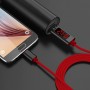 Кабель USB Type-C з індикацією 1м 3А червоний TOPK SAS3234R