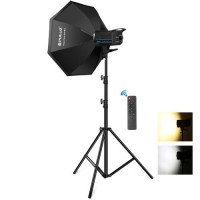 Постійне світло комплект 120Вт 2700-6500К лампа софтбокс стійка Puluz PKT3108EU