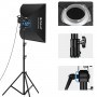 Постійне світло комплект 120Вт 2700-6500К лампа софтбокс стійка Puluz PKT3111EU