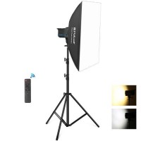 Постійне світло комплект 120Вт 2700-6500К лампа софтбокс стійка Puluz PKT3111EU