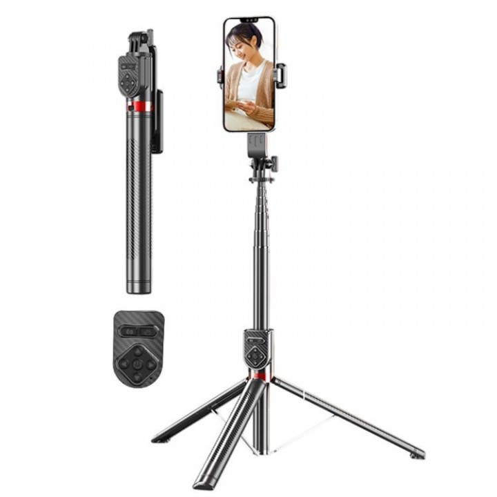 Штатив для телефона с поворотным держателем пультом 31-177см Puluz P100TK 